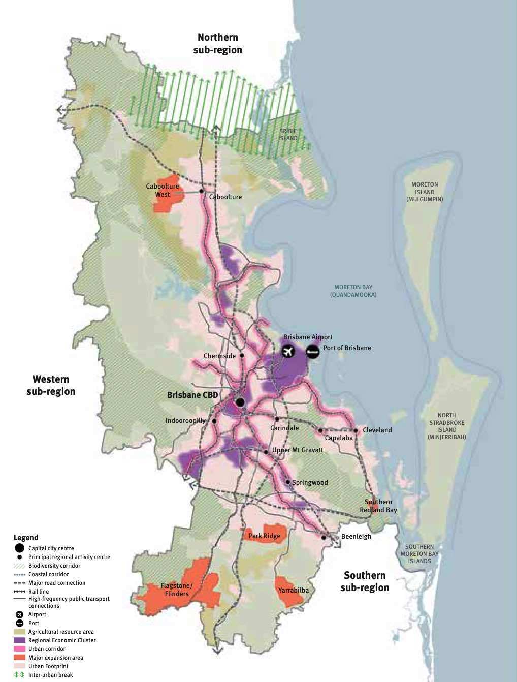 The Metro sub-region in South East Queensland’s regional plan¹